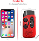 Hand Crank Radio with Flashlight for Emergency, Solar Radios, Self Powered AM/FM NOAA Weather Radio with 1000mAh Power Bank