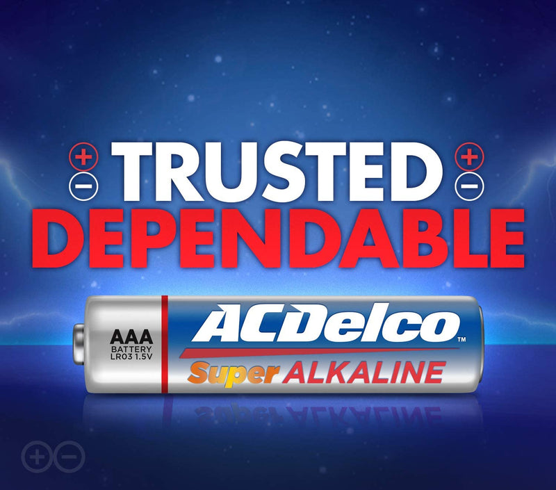 ACDelco AAA Batteries, Alkaline Battery, Bulk Pack, 100 Count