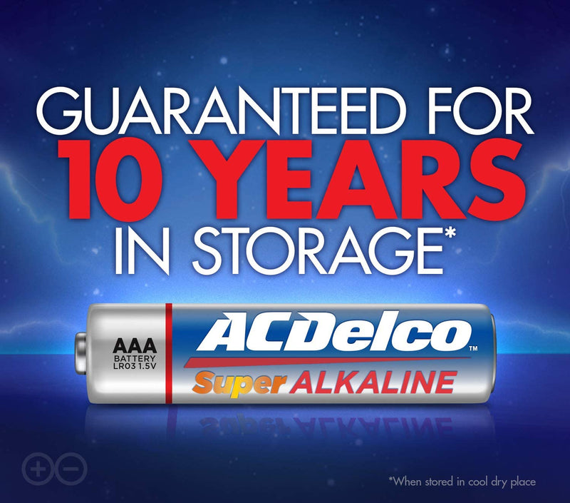 ACDelco AAA Batteries, Alkaline Battery, Bulk Pack, 100 Count