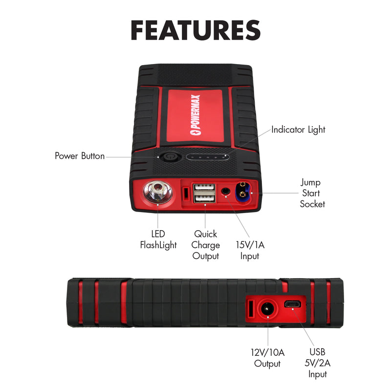 Power Bank & Jump Starter 400A 8000mAh (FREE with Any Power Station Add to Cart, Discount Applied Automatically)