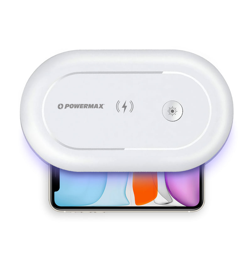 Phone Sanitizer UV, 10 Mins Fast Cleaning with Wireless Charger, and Ozone Disinfection